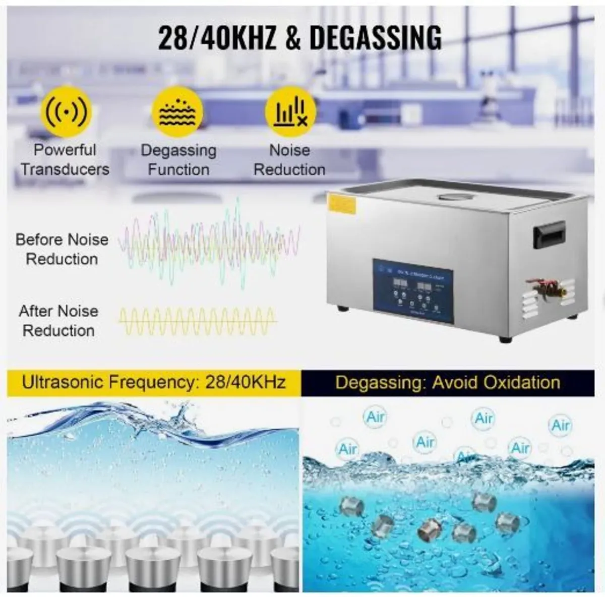 30L Ultrasonic Cleaner Dual Frequency Ultrasonic - Image 3