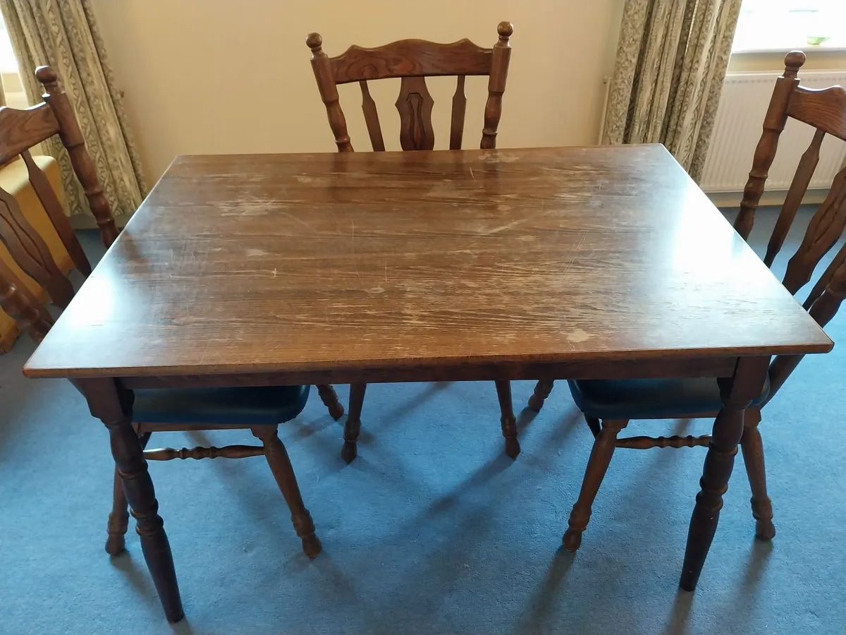 Table & 4 Chairs - Image 2