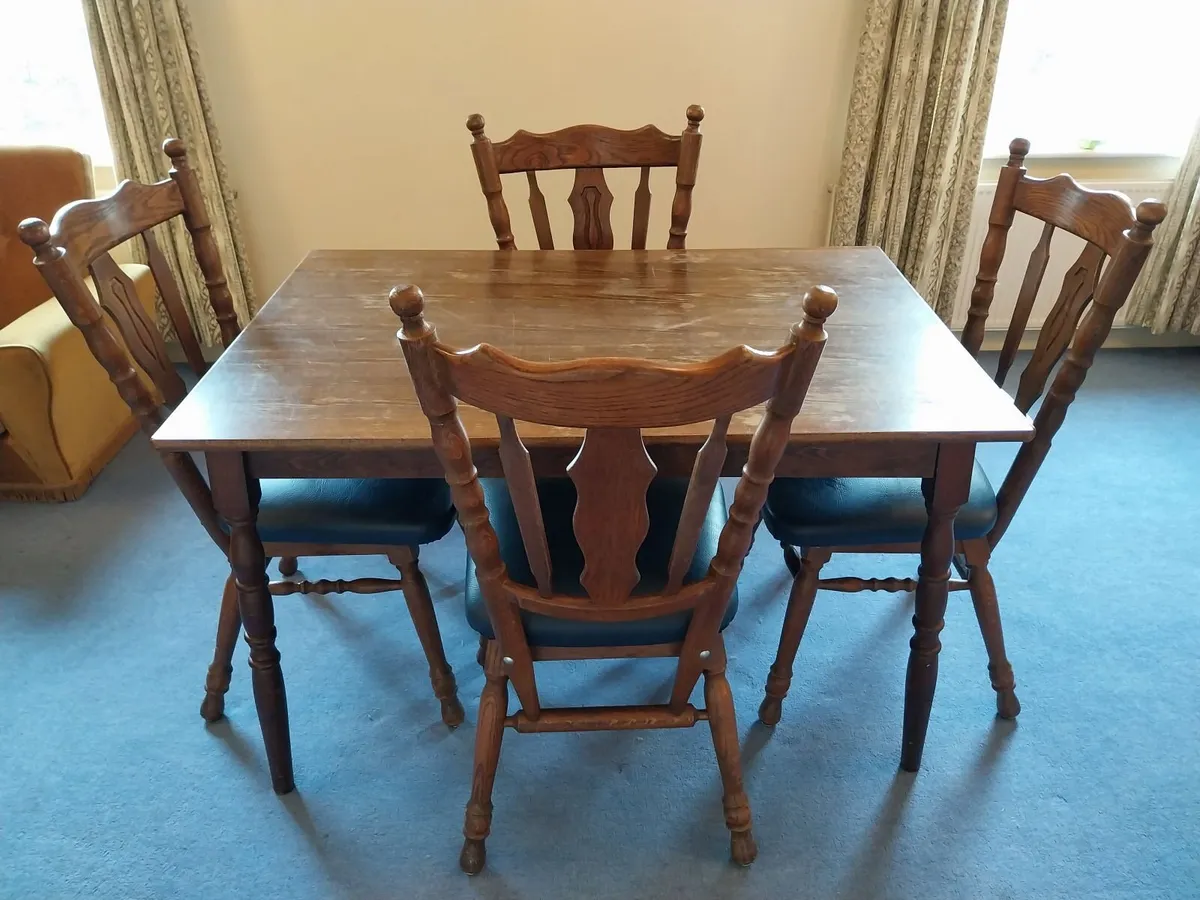 Table & 4 Chairs - Image 1