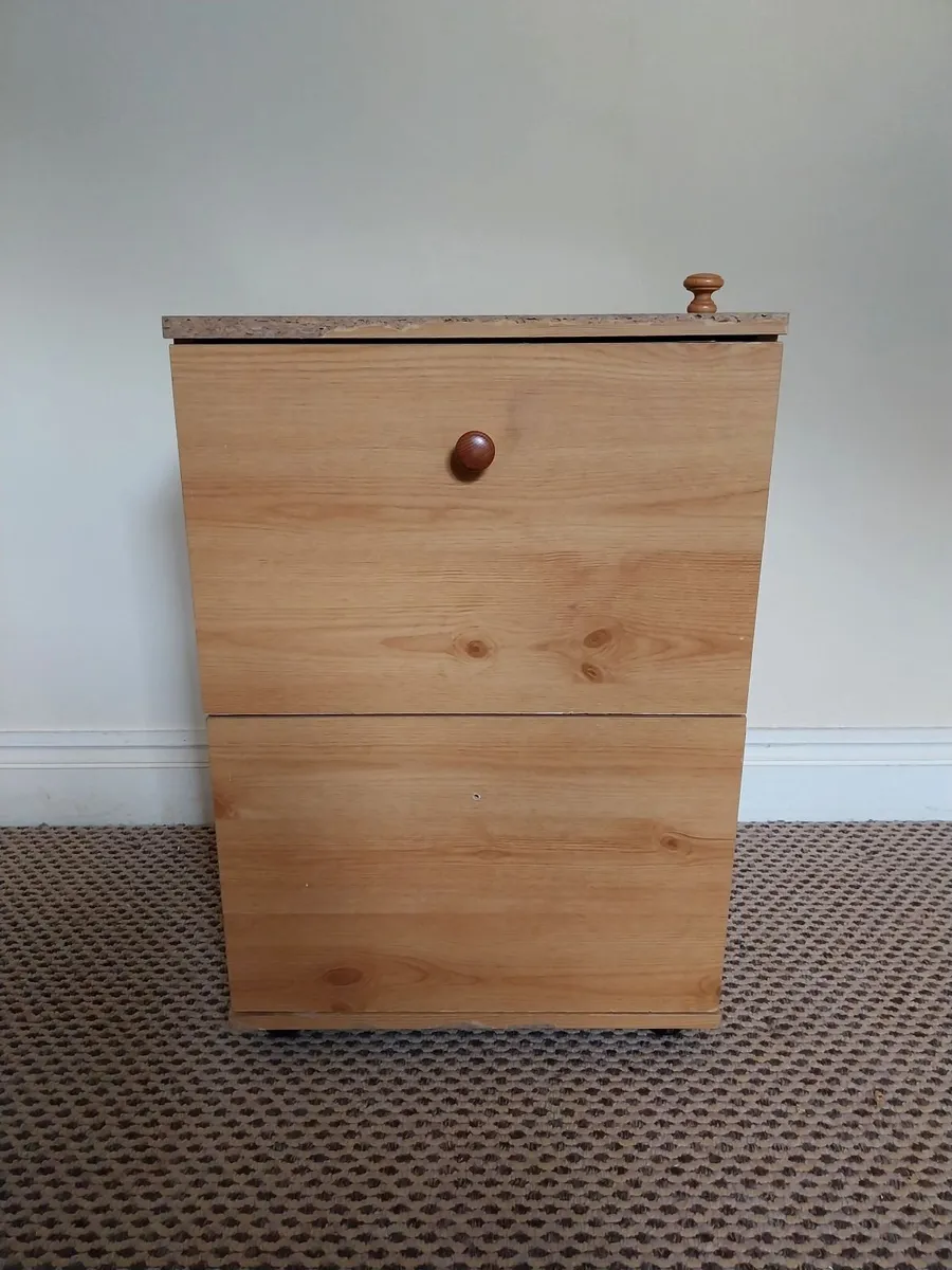 Wooden Filing Cabinet - Image 2