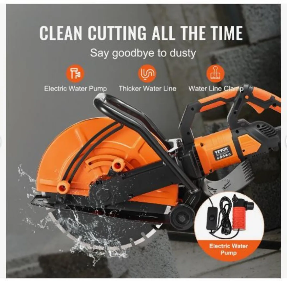 16"/40.6 cm Electric Concrete Saw - Image 3