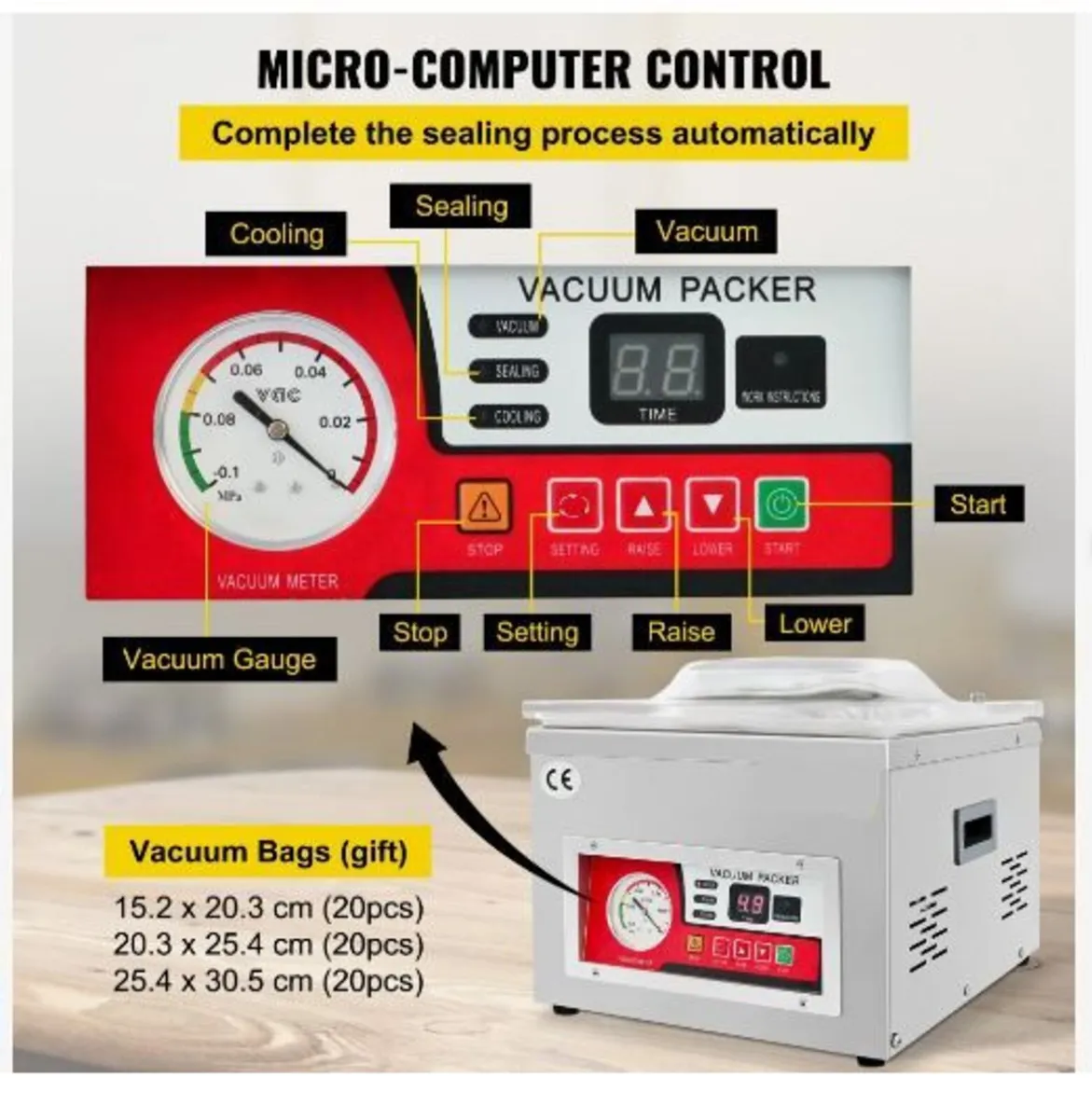 Chamber Vacuum Sealer, 260W Sealing Power - Image 4