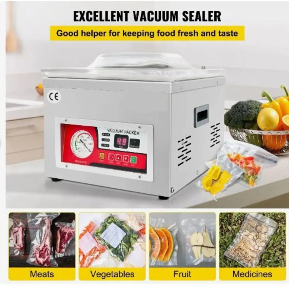 Chamber Vacuum Sealer, 260W Sealing Power - Image 3