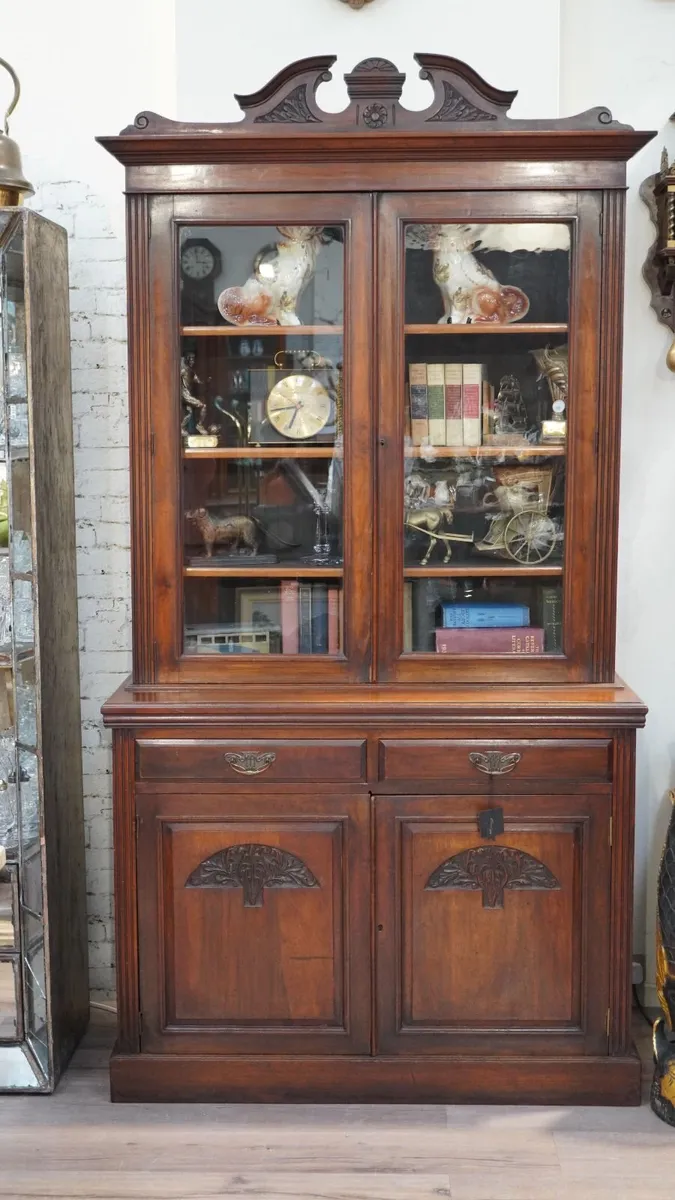 Victorian Mahogany Bookcase - Image 2