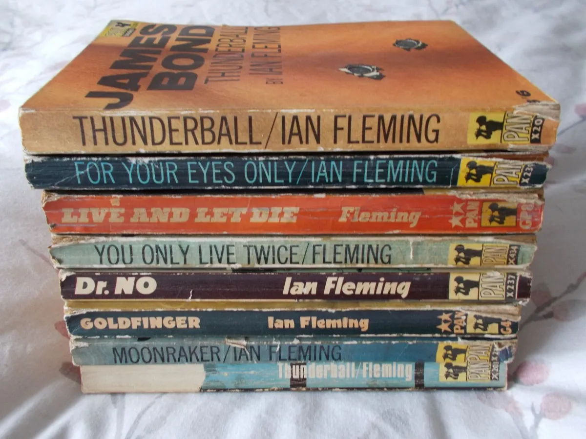 8 Old Ian Fleming/James Bond Books - Image 2