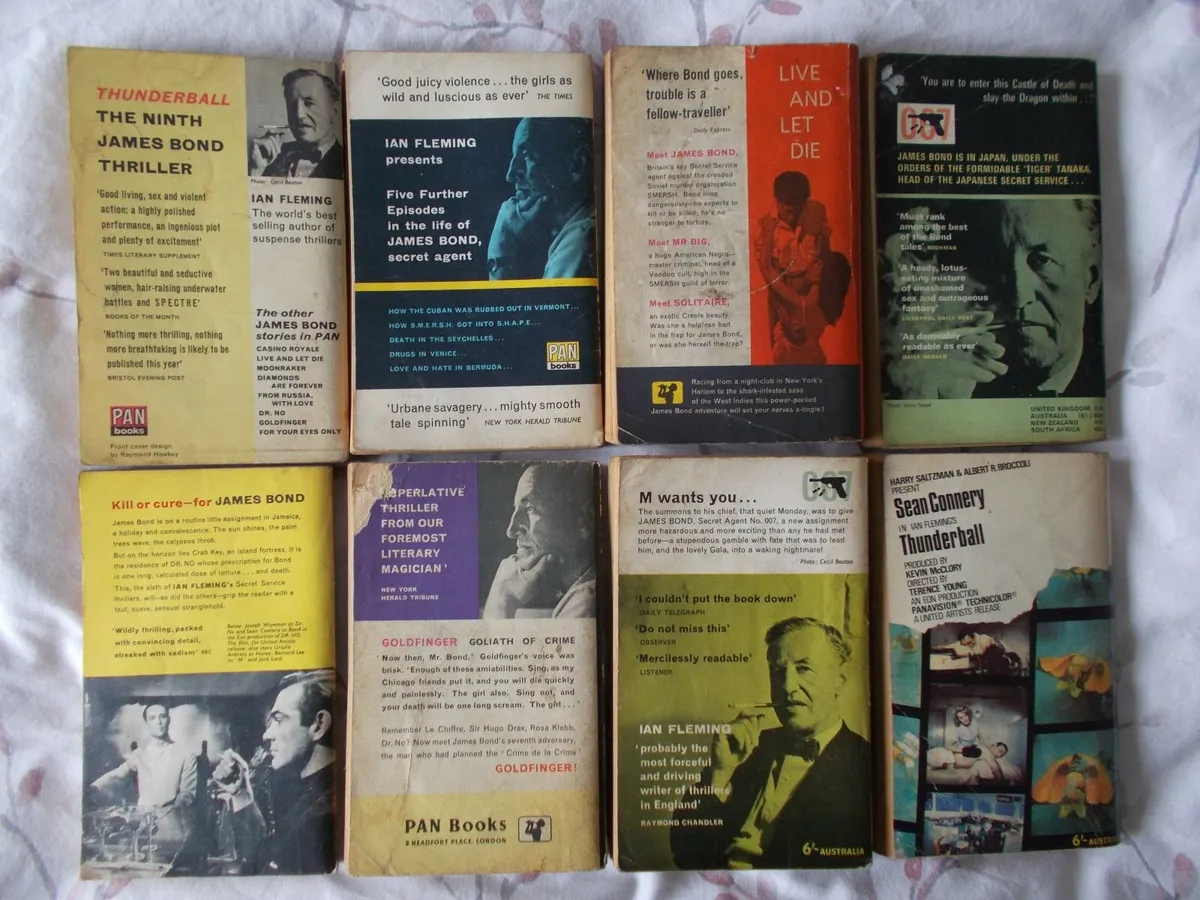 8 Old Ian Fleming/James Bond Books - Image 3