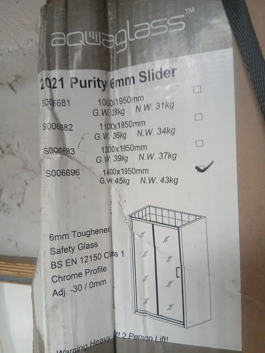 New Shower Door 1200 Slider - Image 1