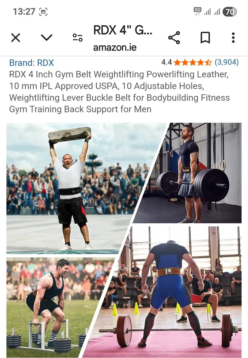 RDX Powerlifting Belt - Image 3