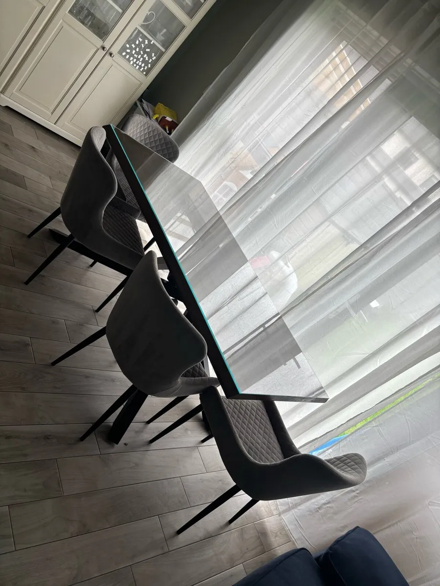 180cm Smoked Oak Dining Table - Image 1