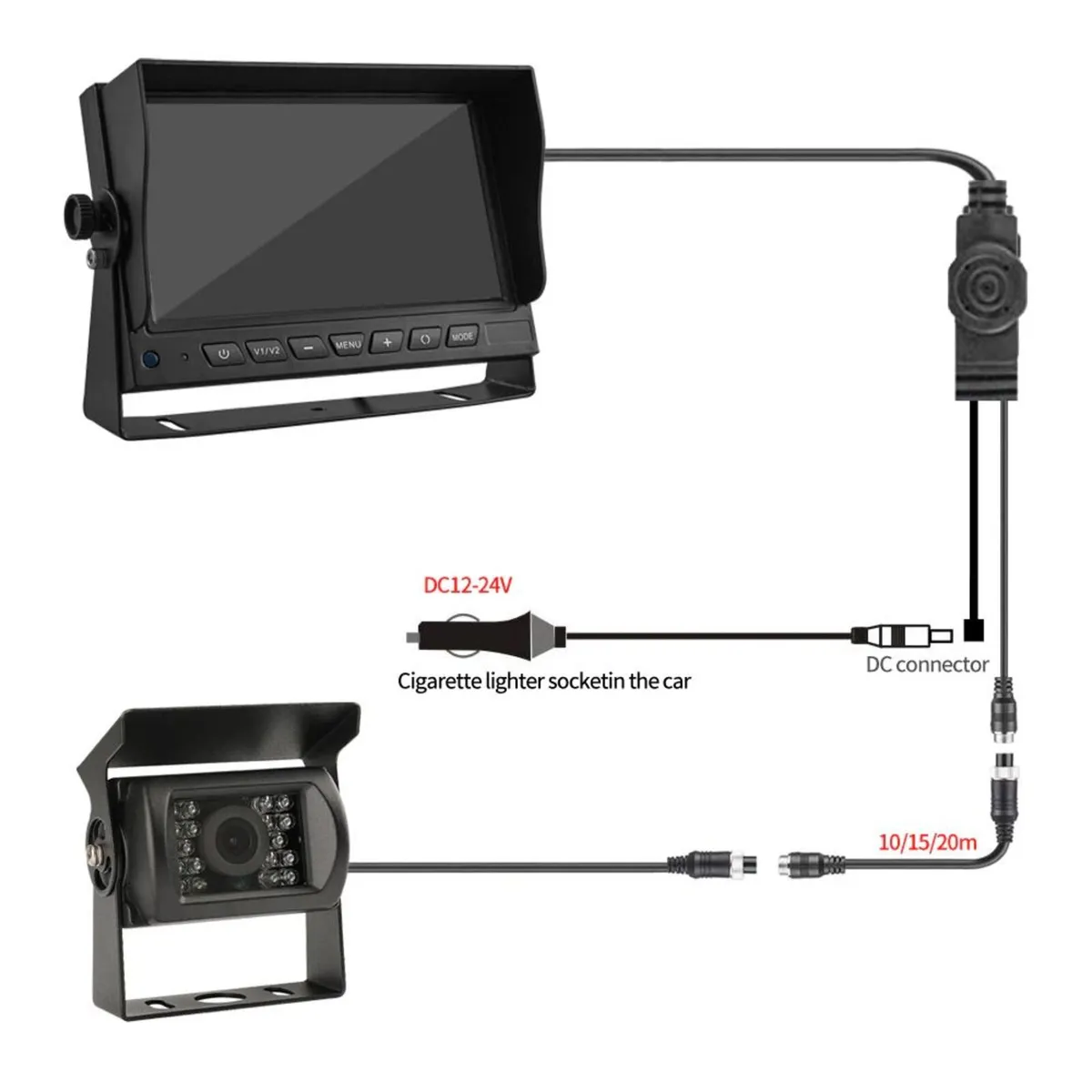 7" Reversing Monitor Kit for Camper Van - Image 1