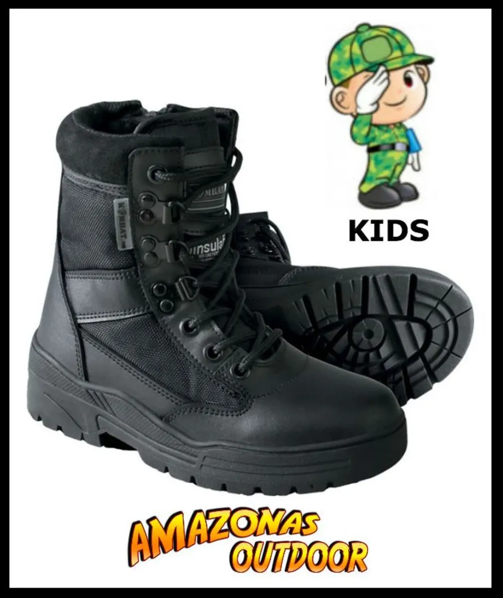 Kids Army Patrol Boots