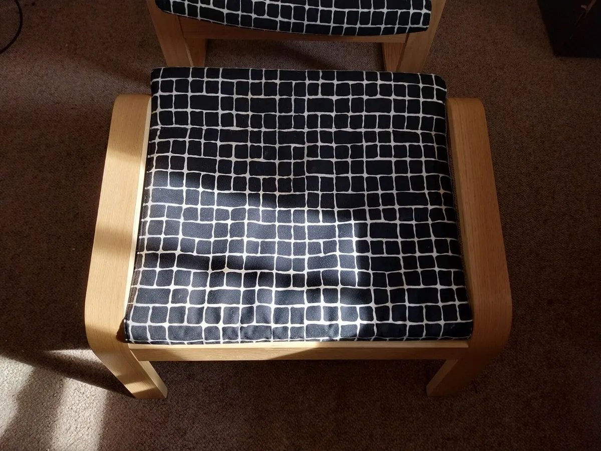 Armchair & Footstool - Image 4