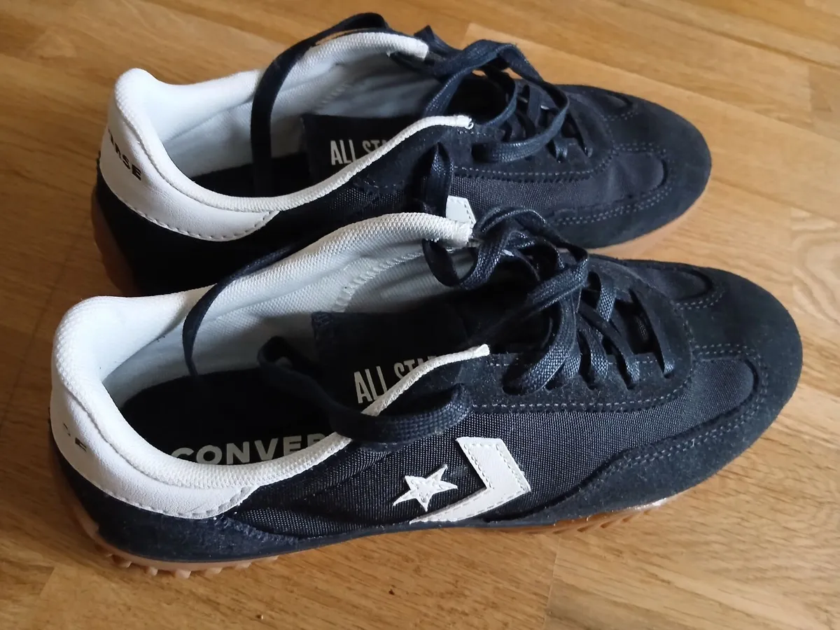 Womens Black Converse Run Star Trainers - Image 3