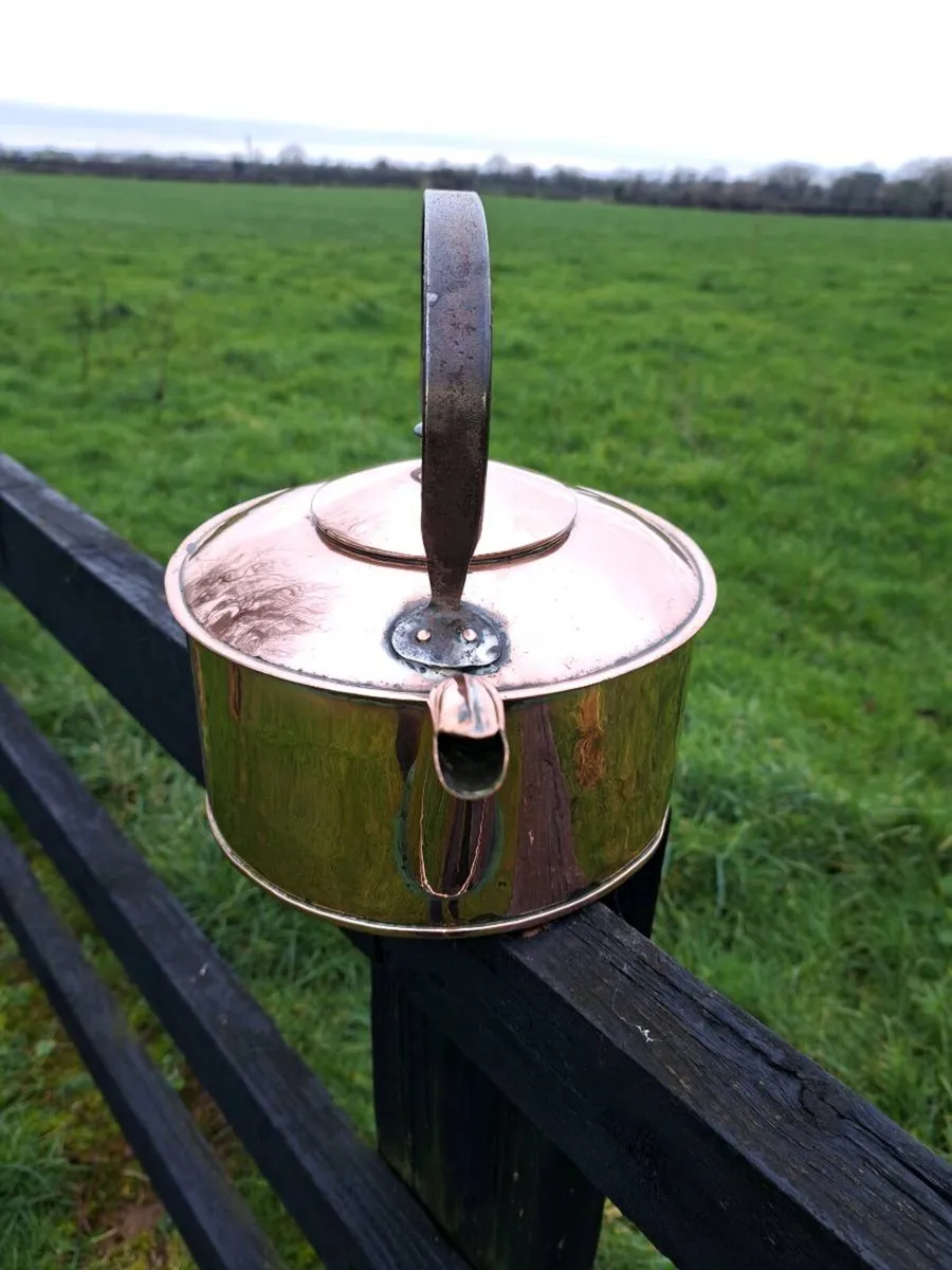 Old original  copper kettle - Image 4