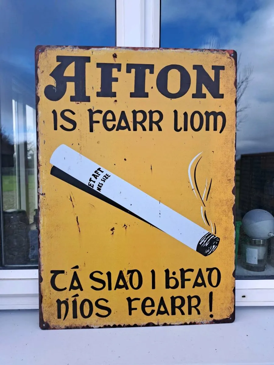 Large  afton metal sign - Image 1