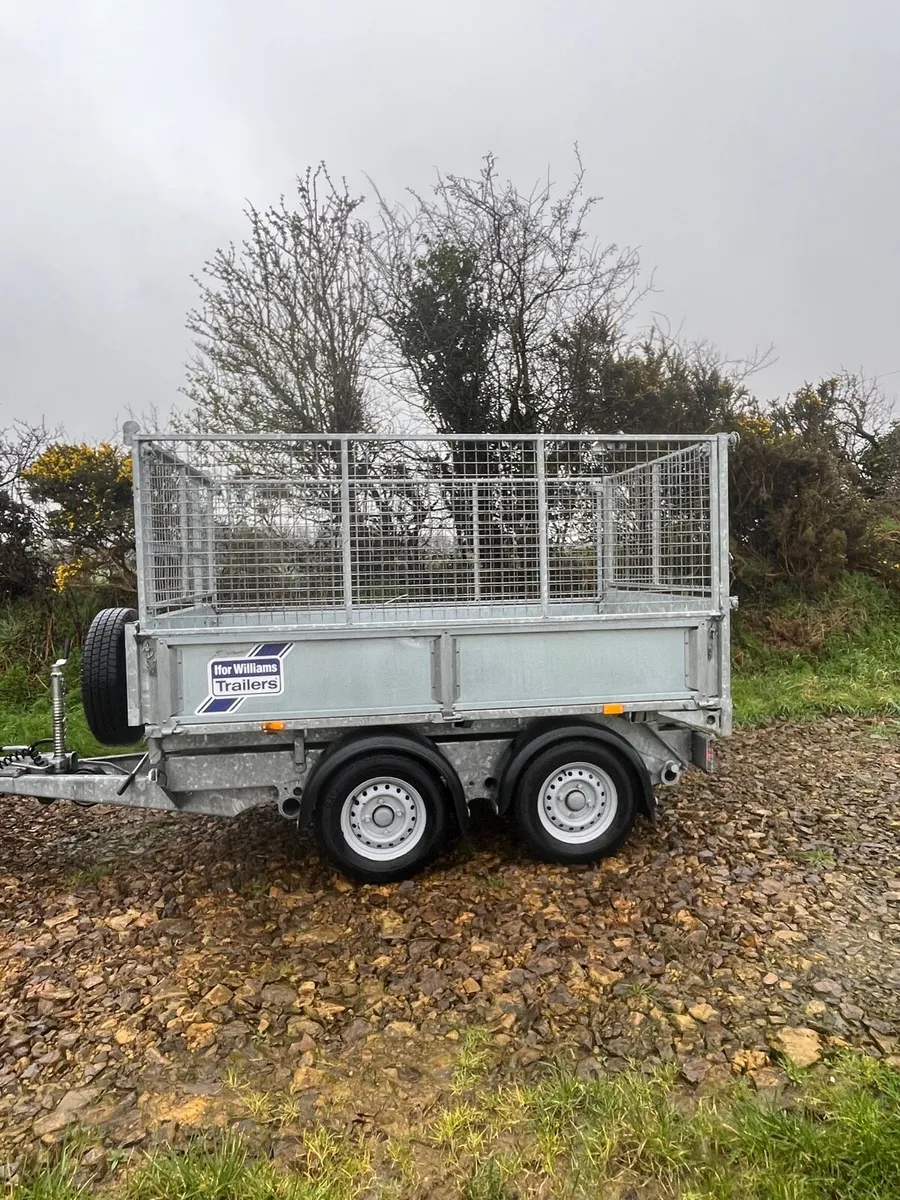 8x5 iforwilliams tipping trailer & mesh side - Image 1