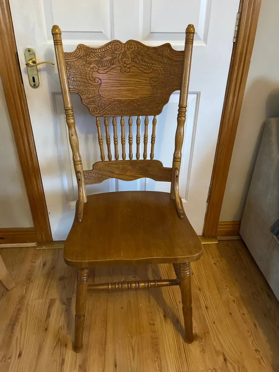 4 solid pine Country Cottage Chairs in perfect c - Image 1
