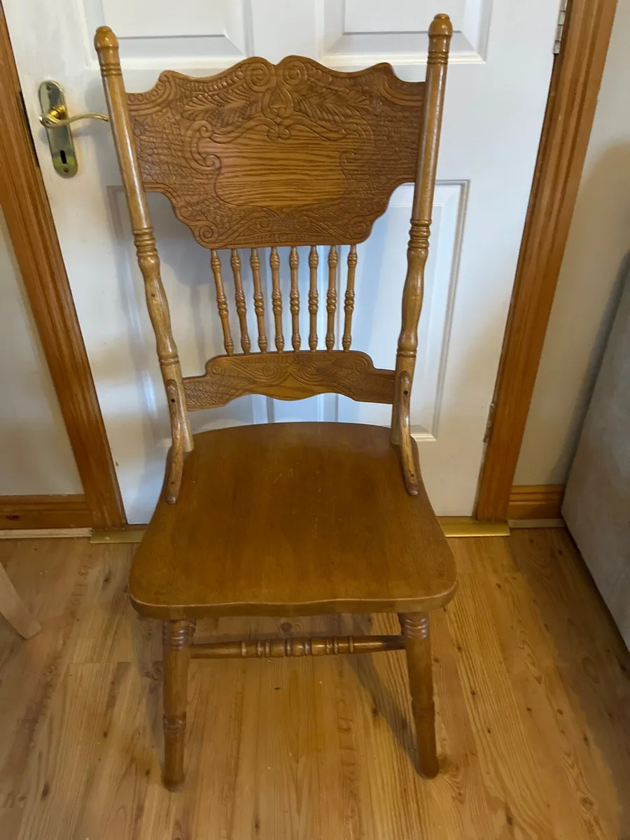 4 solid pine Country Cottage Chairs in perfect c - Image 3