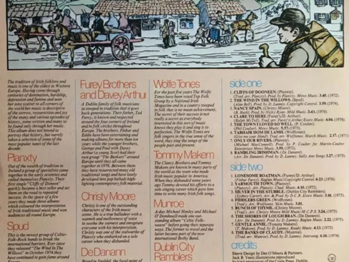 A Feast of Irish Folk Various LP - Image 3