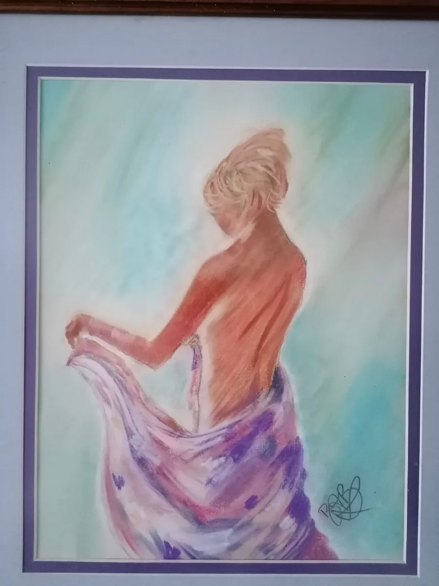 Woven Silk - Original Pastel Painting - Image 3