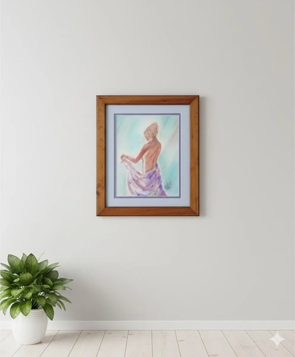 Woven Silk - Original Pastel Painting - Image 1