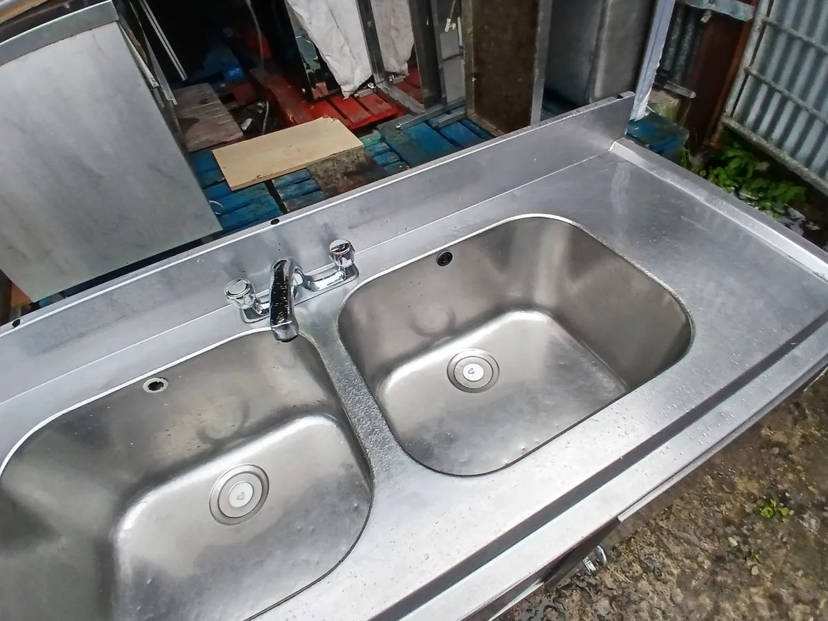 Staneless steel cabbinet double sink - Image 3