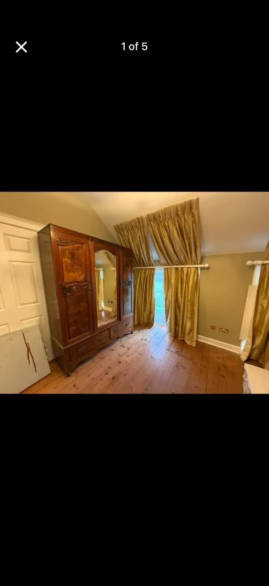 Vintage  mahogany wardrobe - Image 1
