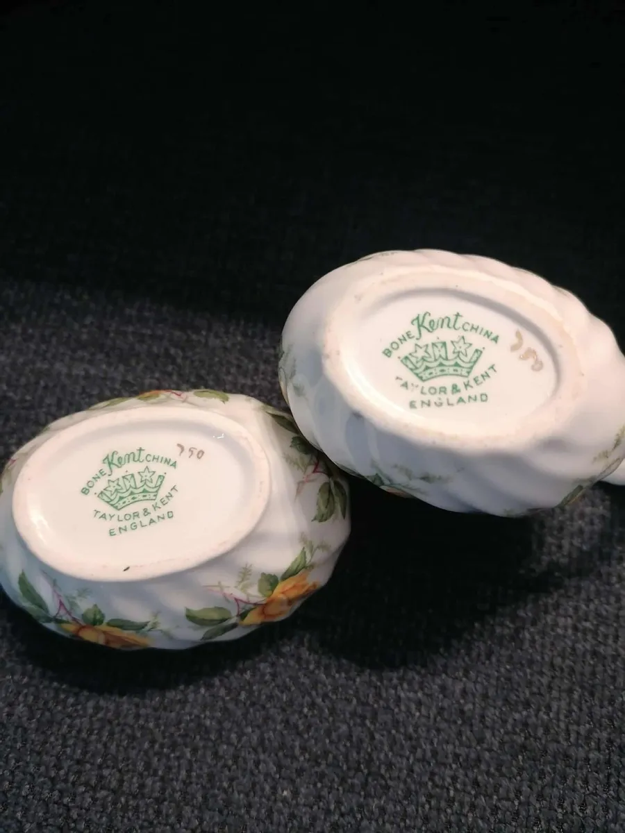 Vintage Kent Bone China Sugar and Creamer - Image 3