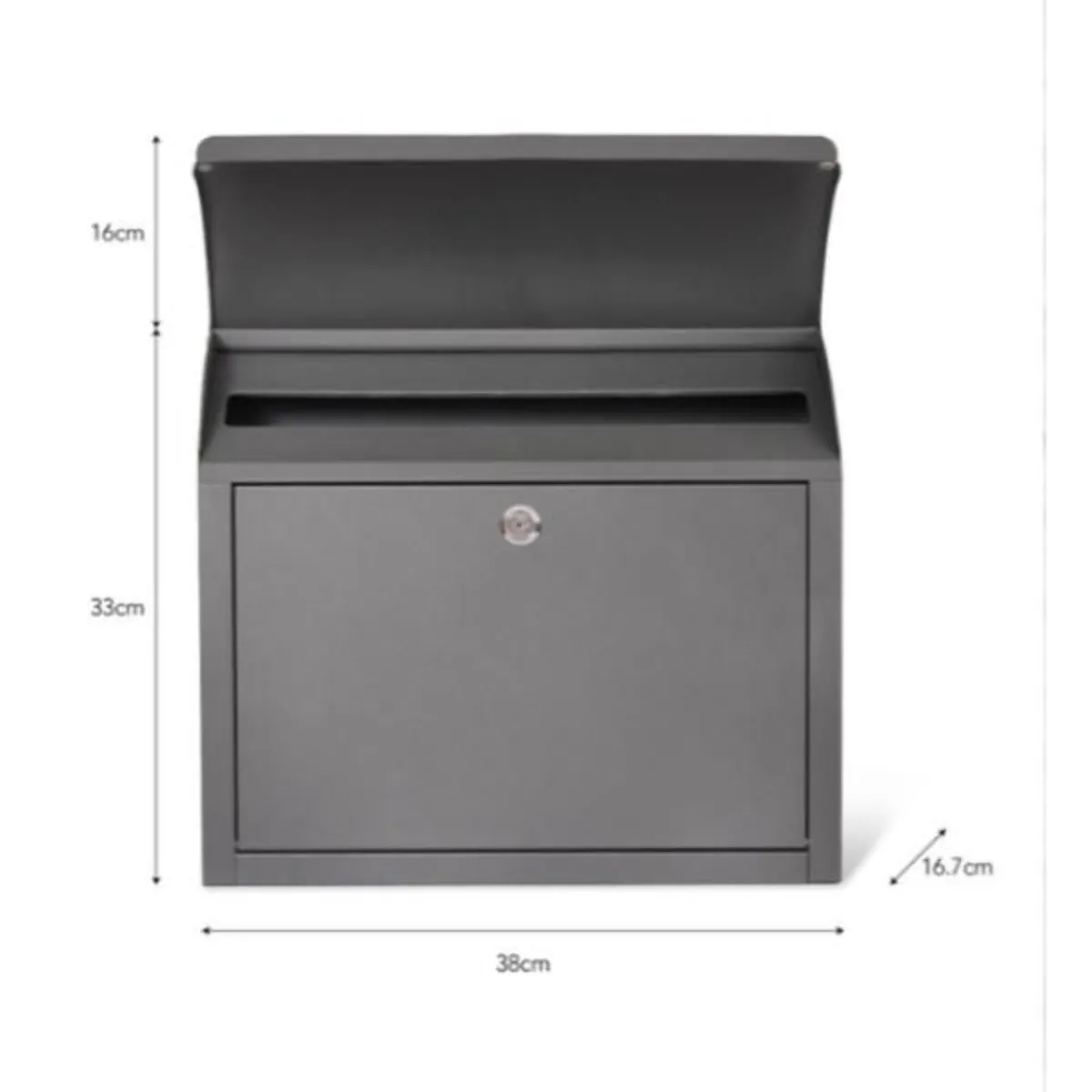 Stowe Post Box Charcoal – GT28 - Image 2