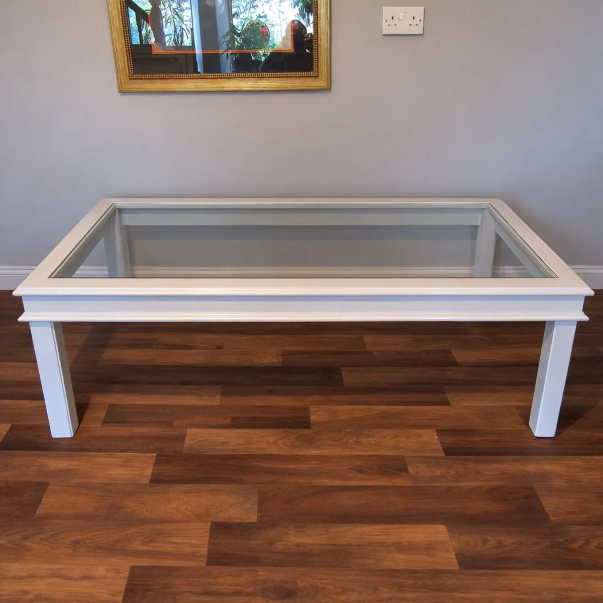 Coffee Table & Matching Side Table – Wood & Glass - Image 2