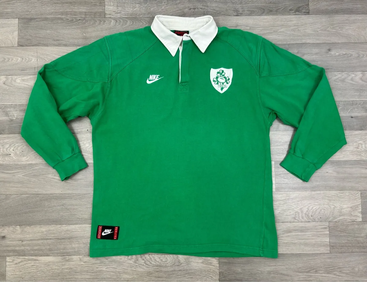 Vintage 1993 Nike Ireland Rugby Jersey Mens XL - Image 1