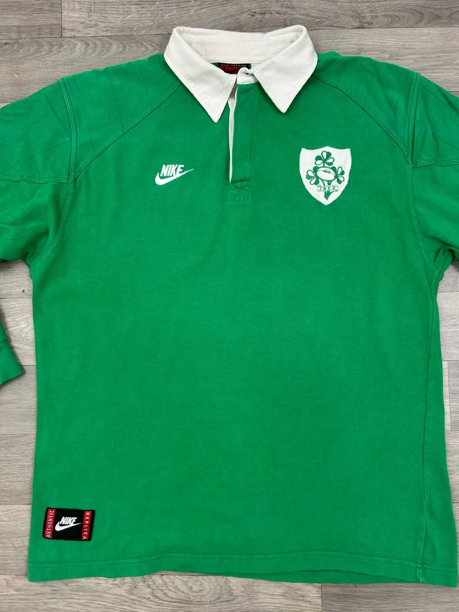Vintage 1993 Nike Ireland Rugby Jersey Mens XL - Image 2