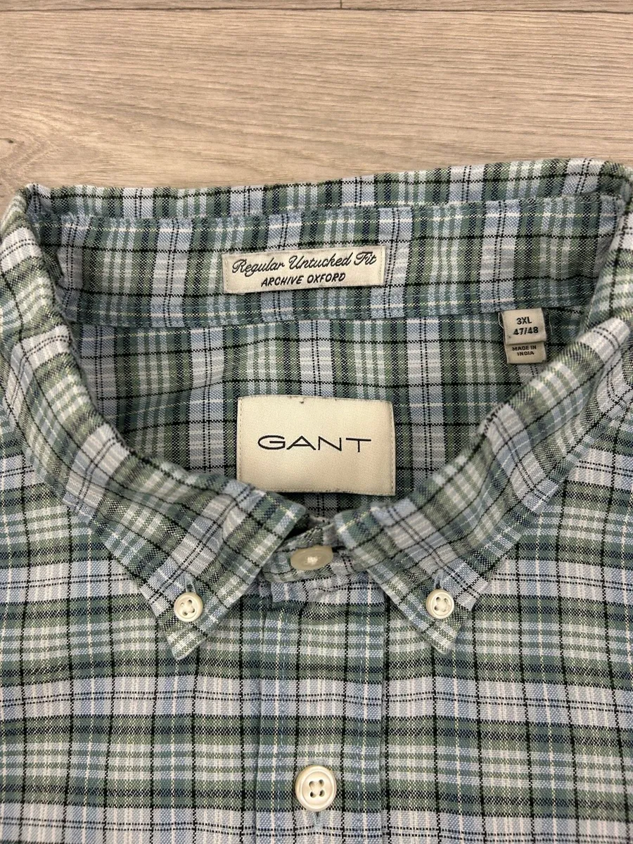 Gant Button Down Check Oxford Mens 3XL - Image 4