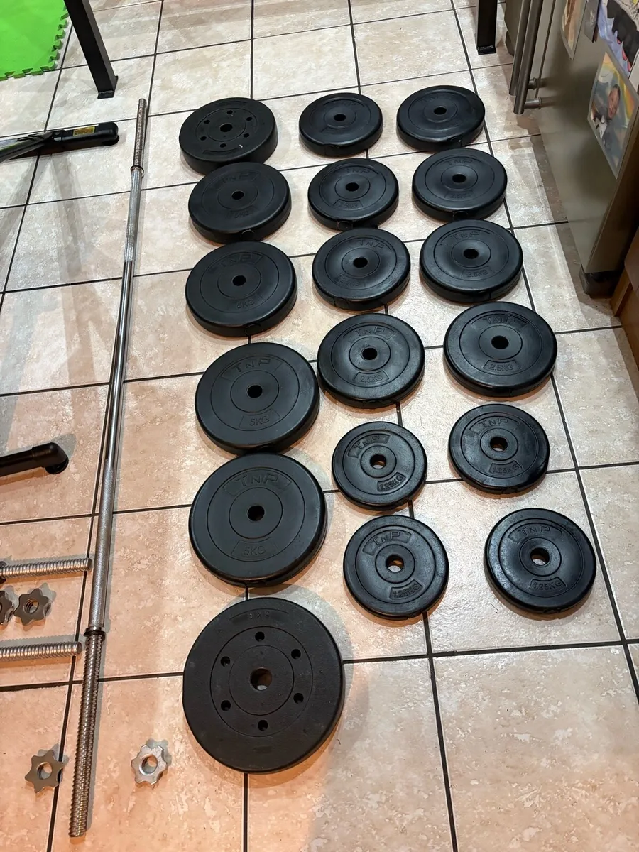 MULTI ANGLE GYM BENCH, SQUAT RACK, WEIGHTS, BARS! - Image 2