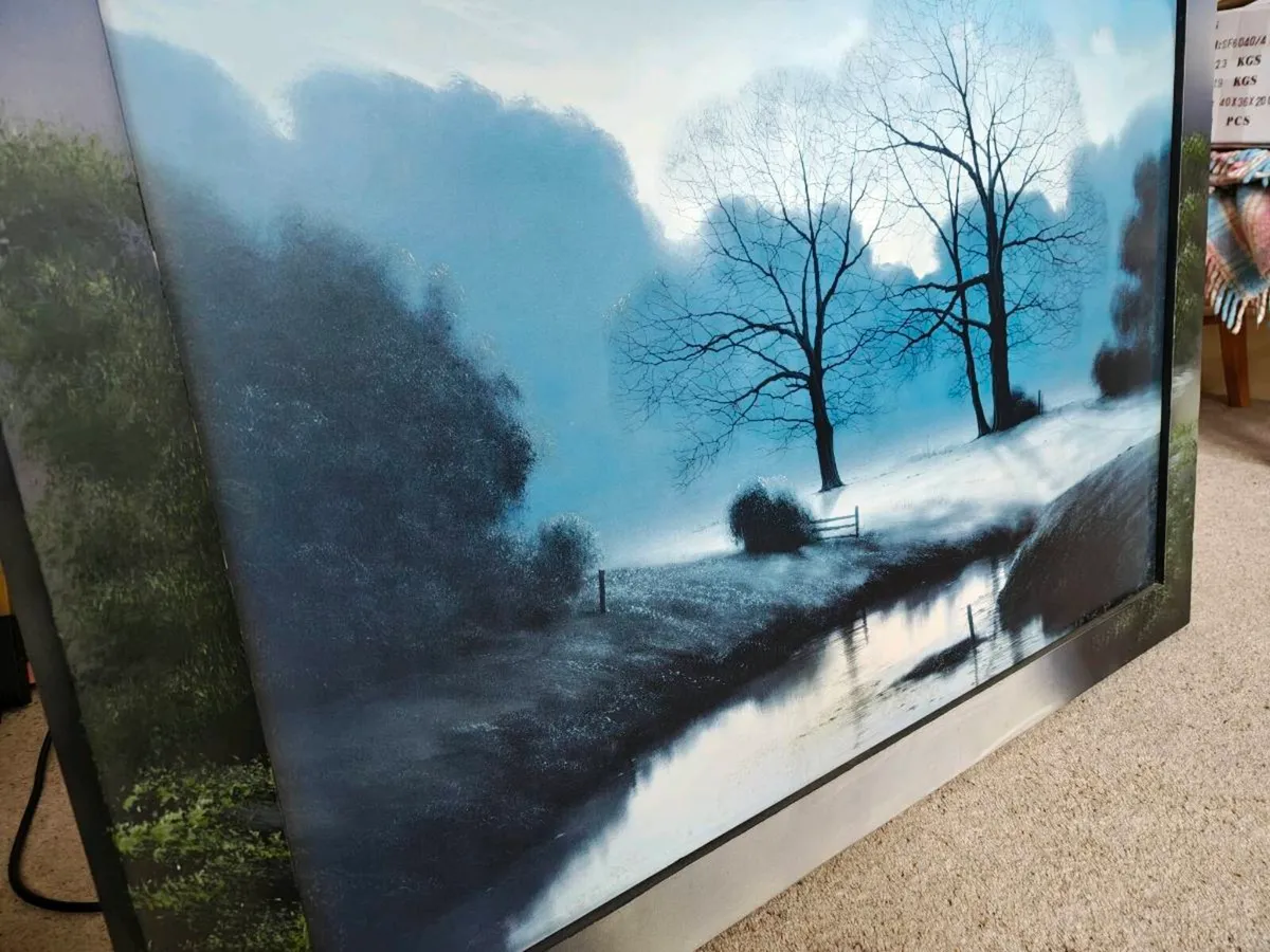 Large Framed Landscape Wall Art - Image 2