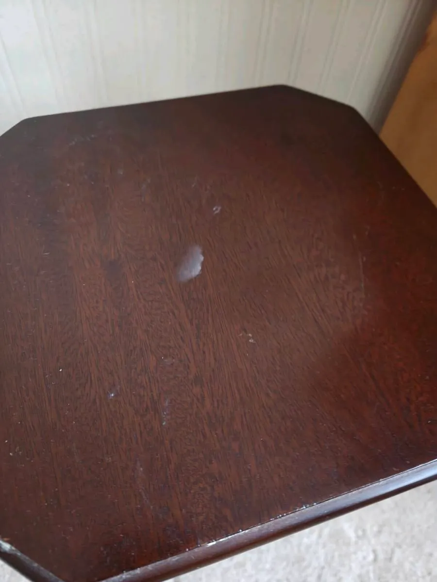 Solid Wood Plant / Lamp Stand – Dark Mahogany - Image 4