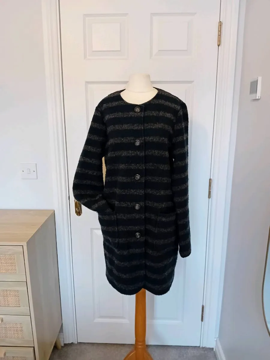 "Kew 159" Wool Mix Coatigan - Image 1