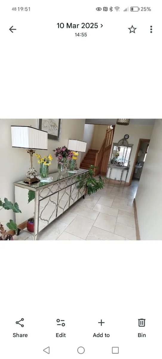 Beautiful venetian gold patterned sideboard - Image 2