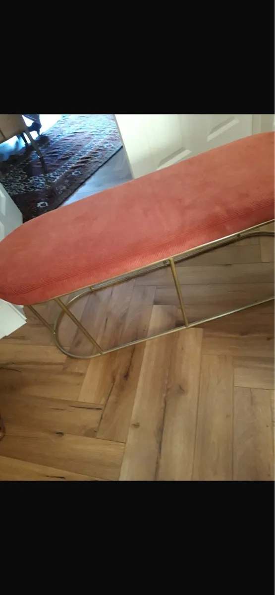 Pomax brush velvet bench - Image 2