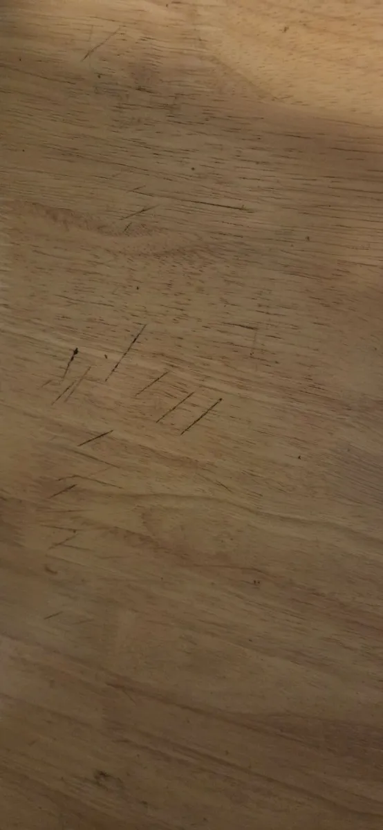 Solid pine table and chairs - Image 2