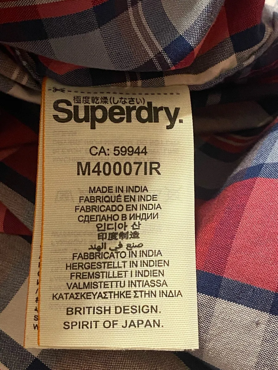 Superdry 100% cotton size small shirt - Image 4