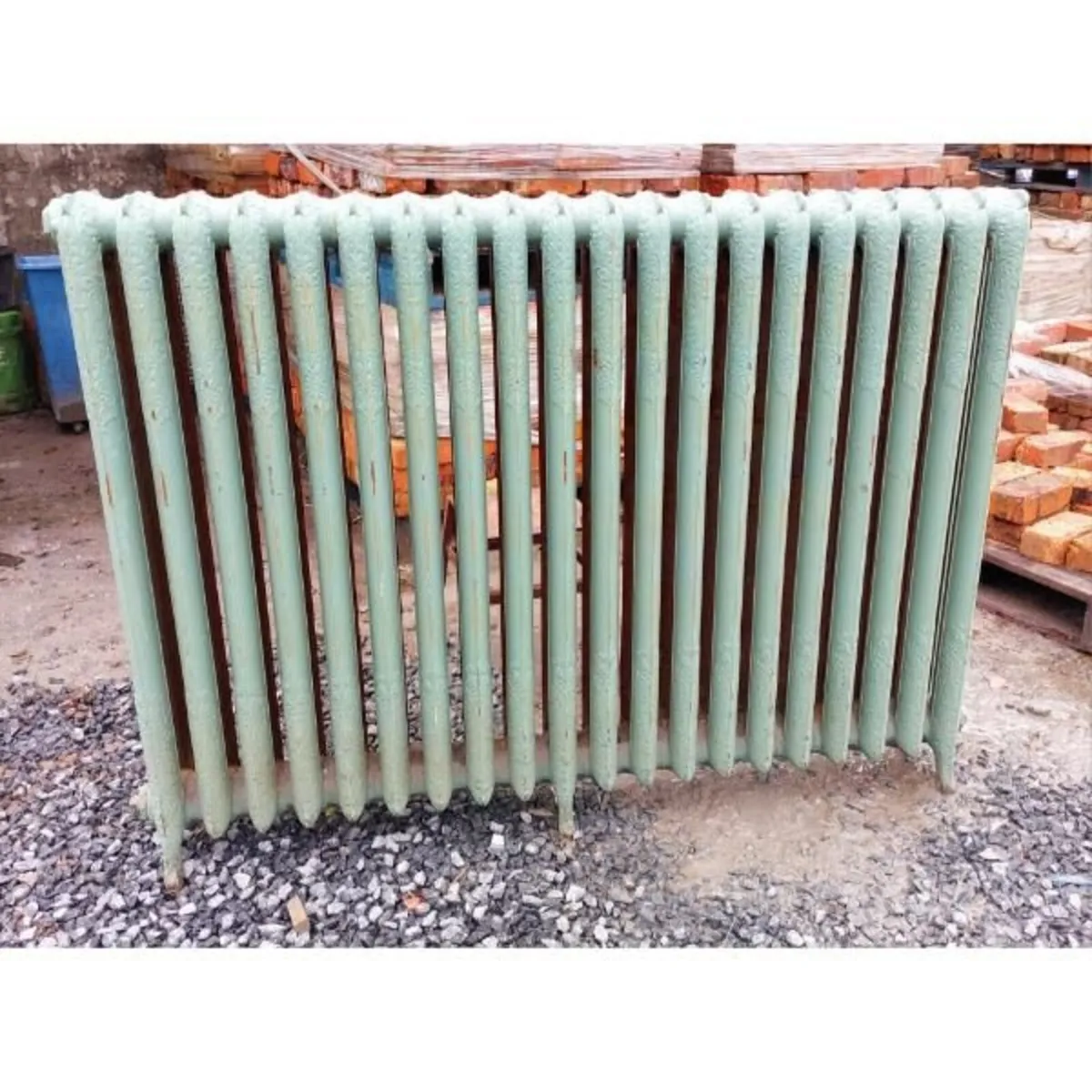 Cast Iron Radiator – Large Green Ornate- KAS479 - Image 1