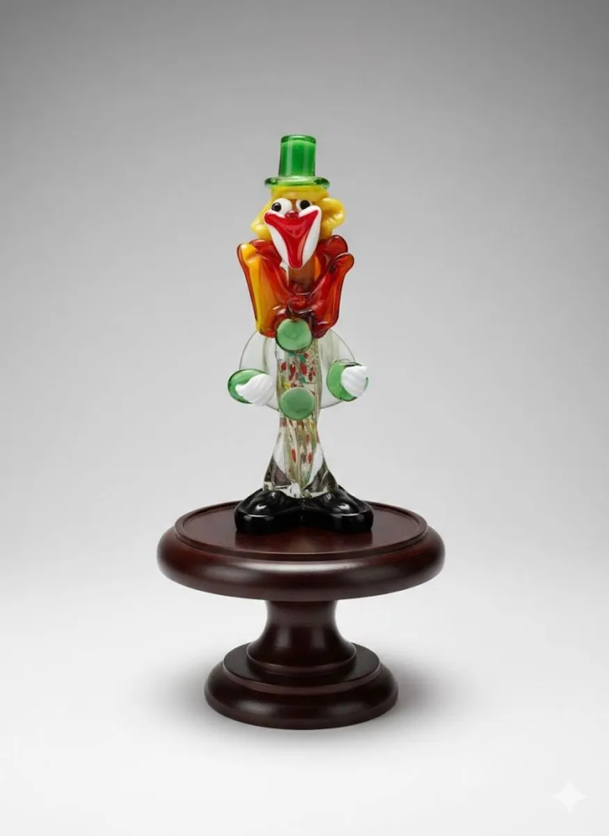 Vintage Murano Glass Clown - Image 1