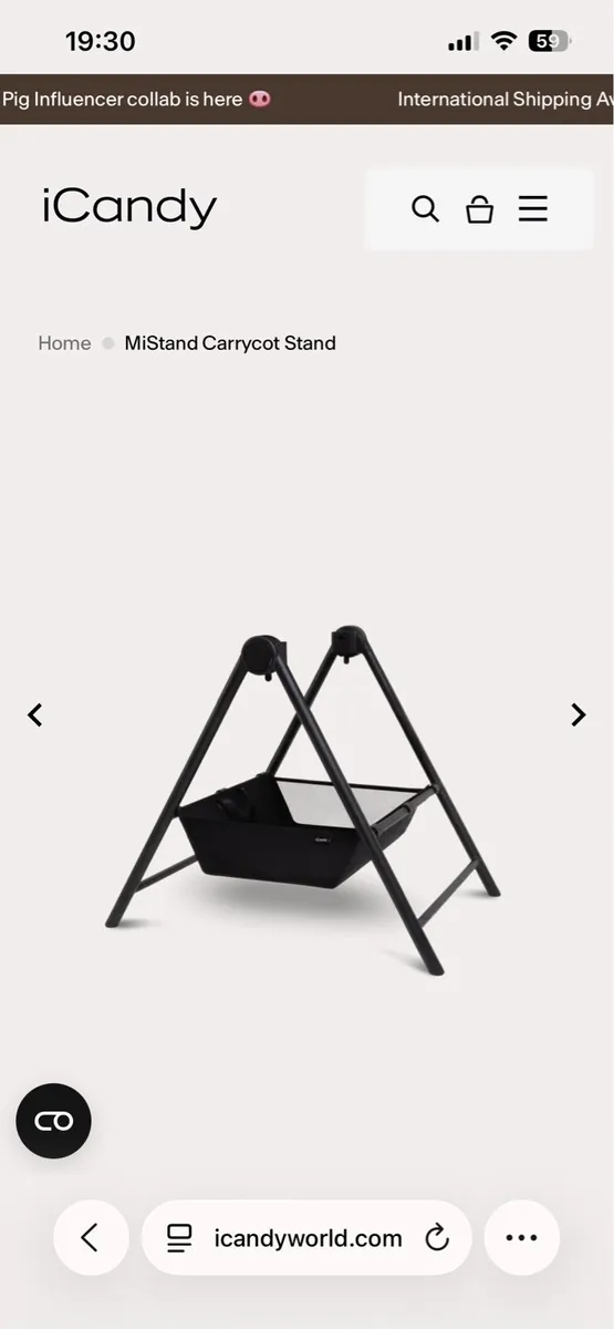 iCandy peach 7 bassinet stand