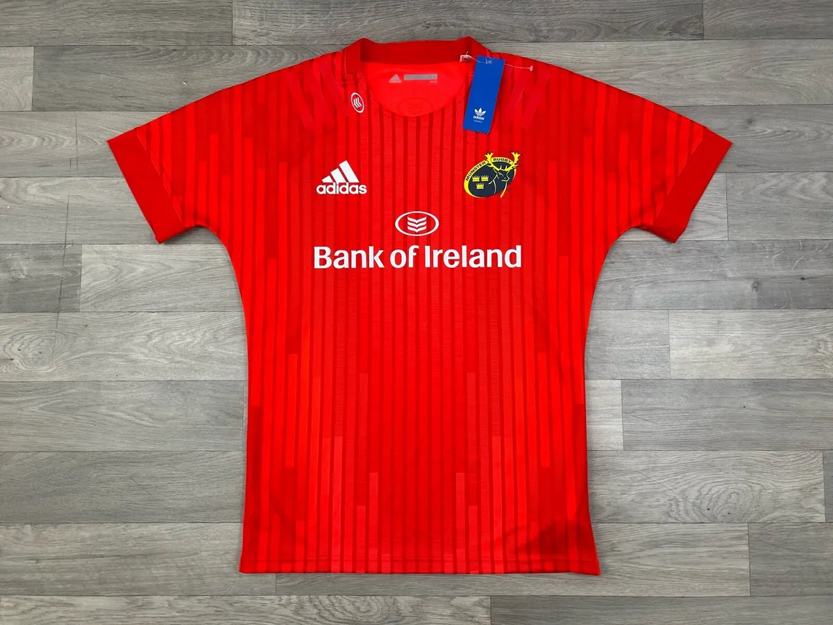 NEW Adidas Munster Rugby Jersey Shirt Mens Large - Image 1