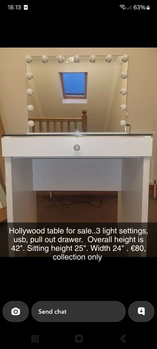 Girls Hollywood vanity table - Image 2