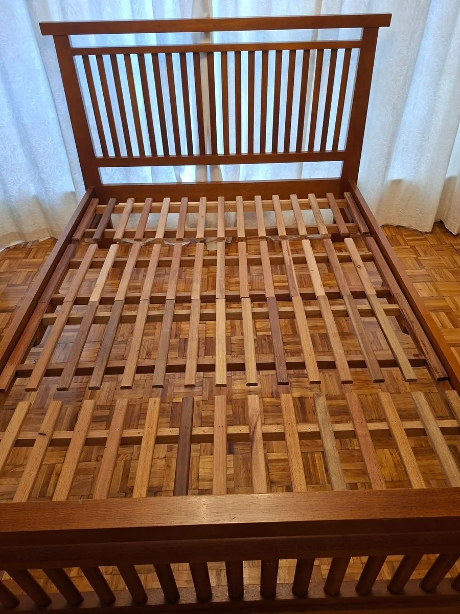 Beautiful Solid Hardwood Double Bedframe - Image 3