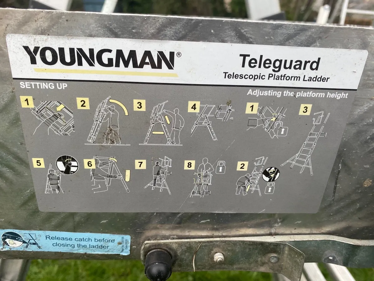 Youngman 4-6 step extendable podium ladder - Image 3