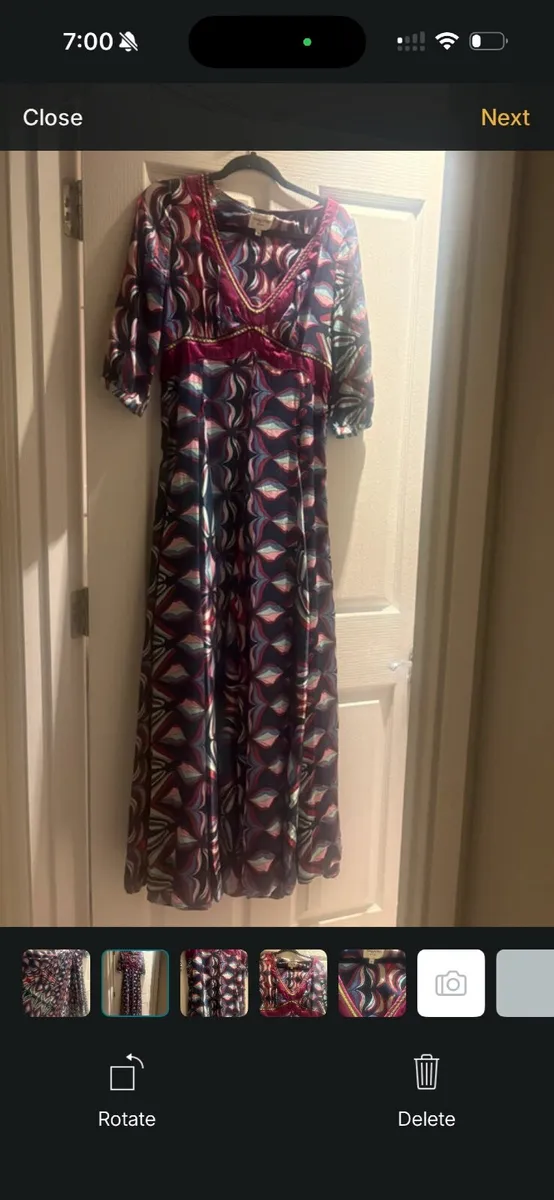 Full length silk dress - Image 1