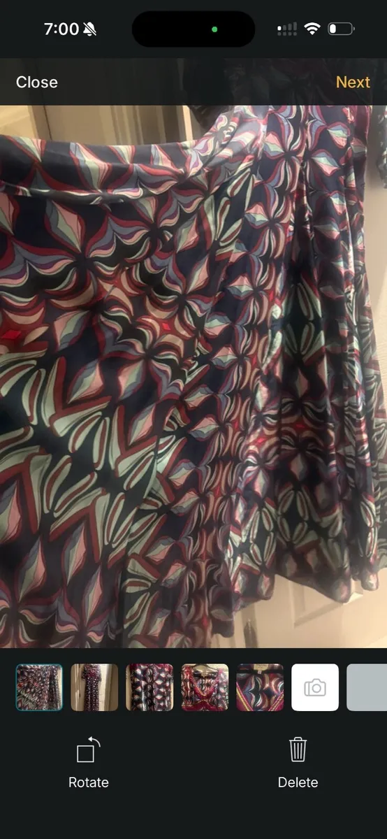 Full length silk dress - Image 2